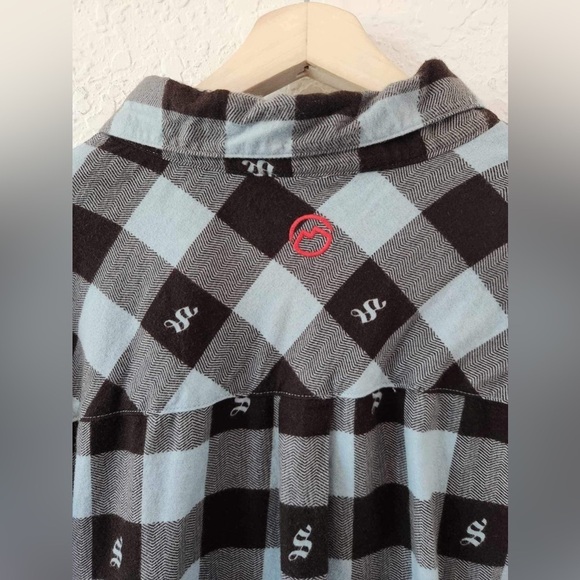 Magellan Outdoors Blue Flannel Shiner Button Down Shirt Size 2XL - Picture 8 of 8